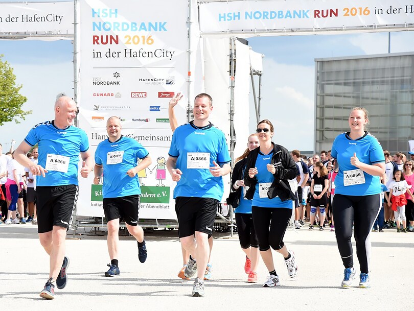 Team von Swagelok Hamburg beim HSH Nordbank Run 2016