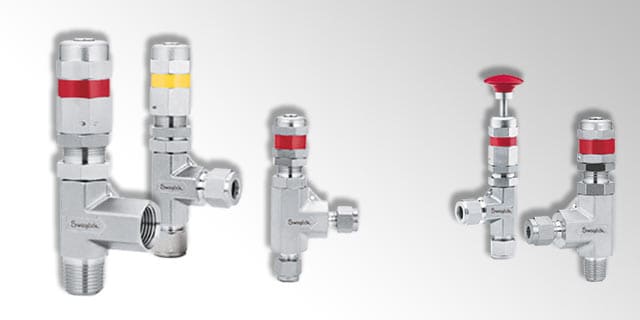 Adjusted pressure relief valves from Swagelok Hamburg